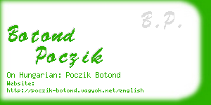 botond poczik business card